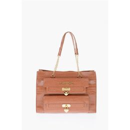 Сумка через плечо из коричневого полиуретана Moschino, Brown 0017261511 | brown