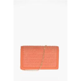 Сумка через плечо из оранжевого хлопка Moschino, Orange 0017260454 | orange