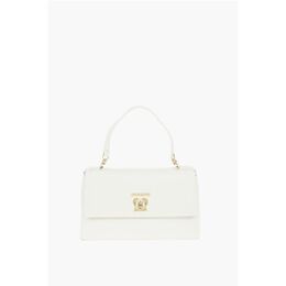 Сумка LOVE из искусственной кожи с монограммой спереди и поворотным замком Moschino, White 0017269986 | white