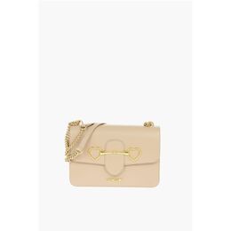 Сумка через плечо LOVE из искусственной кожи с зажимом в форме сердца Maxi Clam Moschino, Beige 0017270078 | beige