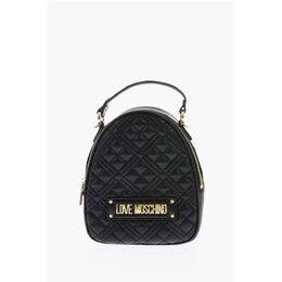 Мини-сумка Love из стеганой искусственной кожи с золотистыми деталями Moschino, Black 0017270339 | black