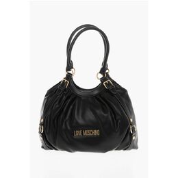 Сумка-ведро LOVE Moschino из искусственной кожи с золотистыми деталями Moschino, Black 0017268044 | black