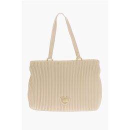 Сумка-тоут LOVE из искусственной кожи с плиссировкой Moschino, Beige 0017269708 | beige
