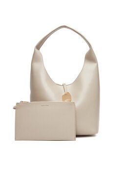 Сумка Stone Lock Slouchy Small Shoulde LV04K3176G Calvin Klein, экрю 8719849880729 | écru