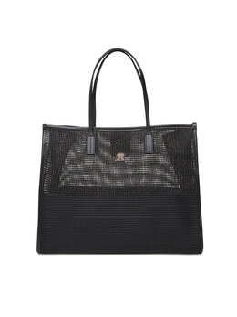 Сумка Th City Summer Tote Woven AW0AW17640 Tommy Hilfiger, черный 8721185105718 | schwarz