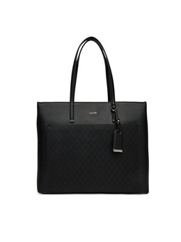 Сумка Ck Must Aop Medium Shopper W/Poc LV04F3225G Calvin Klein, черный 8719849866389 | schwarz