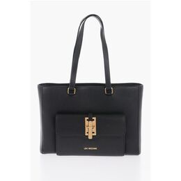 Сумка-тоут LOVE из искусственной кожи с золотистыми деталями Moschino, Black 0017269164 | black
