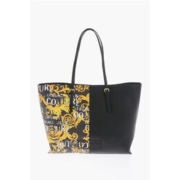 Сумка-тоут ROCK CUT из искусственной кожи с принтом в стиле барокко JEANS COUTURE Versace, Black 0017268687 | black