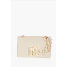 Сумка через плечо LOVE из искусственной кожи с золотистыми деталями Moschino, Beige 0017268403 | beige