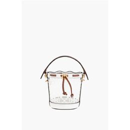 Мини-сумка-ведро из ПВХ с монограммой, прозрачная Tory Burch, White 0017579413 | white
