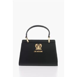 Сумка LOVE однотонного цвета со съемной ручкой из искусственного меха Moschino, Black 0017269269 | black