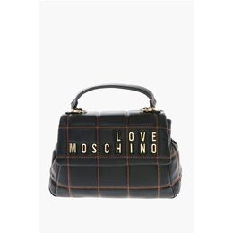 Стеганая сумка из искусственной кожи LOVE с золотым логотипом Moschino, Black 0017268856 | black