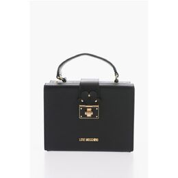 Кожаная сумка-портфель LOVE с поворотным замком Moschino, Black 0017269238 | black