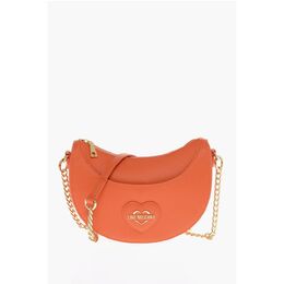 Сумка-хобо LOVE из искусственной кожи Saffiano с тисненым сердцем Moschino, Orange 0017268081 | orange