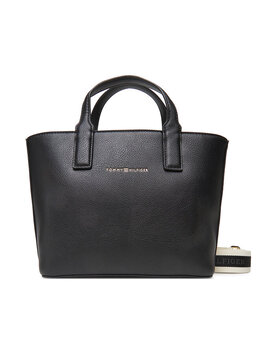 Сумка Th Logotape Mini Tote AW0AW17448 Tommy Hilfiger, черный 8721185083962 | schwarz