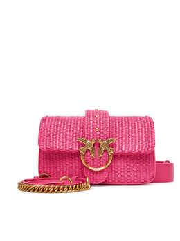 Сумка Love One Mini Slouchy Fl PE 25 PLTT 104340 A2CF Pinko, розовый 8057769903723 | rosa