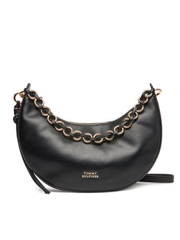 Сумка Moon Leather Crossover AW0AW17467 Tommy Hilfiger, черный 8721185076025 | schwarz