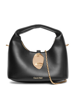 Сумка Stone Lock Slouchy Crossbody Bag LV04K3177G Calvin Klein, черный 8719849880903 | schwarz