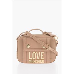 Сумка через плечо LOVE из искусственной кожи с золотым логотипом Moschino, Beige 0017269255 | beige