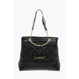 LOVE Стеганая сумка через плечо из искусственной кожи с монограммой Moschino, Black 0017270039 | black