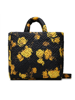 Сумка Flow Tote Floral AW0AW14380 Tommy Hilfiger, черный 8720642657043 | schwarz