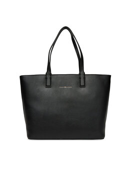 Сумка Th Logotape Tote AW0AW17449 Tommy Hilfiger, черный 8721185088424 | schwarz