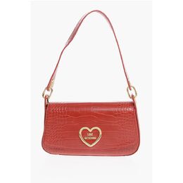 Сумка через плечо LOVE из искусственной кожи с эффектом крокодила Moschino, Red 0017267814 | red