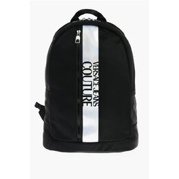 Рюкзак JEANS COUTURE из нейлона с контрастным логотипом Versace, Black 0017268644 | black