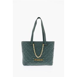 Сумка-тоут LOVE из искусственной кожи с золотистыми деталями Moschino, Green 0017270293 | green