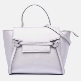Celine Grey Nano Laminated Calfskin Belt Bag 1178299