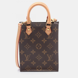 Louis Vuitton Sac Plat Petite Brown Monogram Canvas Bag 1176763