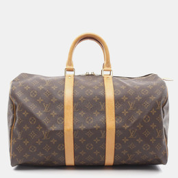 Louis Vuitton Keepall 45 Brown Monogram Canvas Travel Bag 1176575