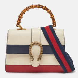 Gucci Tricolor Leather Medium Dionysus Bamboo Top Handle Bag 1174980
