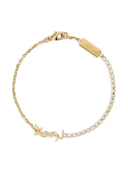 Saint Laurent Monogranne crystal bracelet 22658790