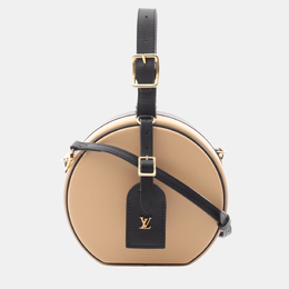 Louis Vuitton Boite Chapeau Beige/Black Calfskin Bag 1176737