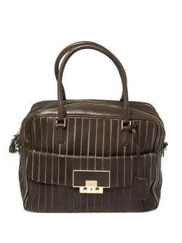 Anya Hindmarch striped leather bowling bag 30331103