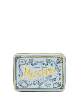 Moschino logo-embossed clutch 30191694
