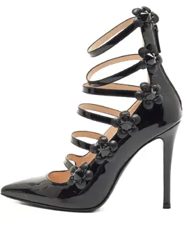 Fendi 100mm Flowerland patent-leather pumps 30320237