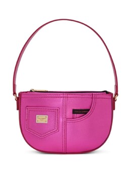 Dolce & Gabbana лакированная сумка на плечо с логотипом, розовый eb0242aj133 | розовый