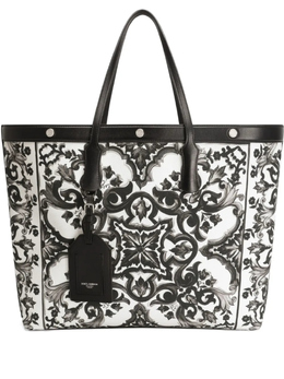 Dolce & Gabbana сумка-тоут с принтом Majolica, белый bm7806ag665 | белый