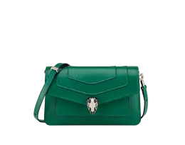 Сумка Serpenti forever с востока на запад Bvlgari, зеленый 292103 | green