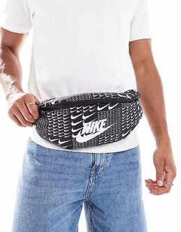 Поясная сумка Nike Heritage в черно-белую клетку 139794546 | black