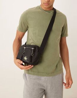 Сумка для фотоаппарата Calvin Klein черного цвета 143374773 | black/wild lime
