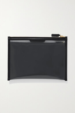 Anya Hindmarch Сумка Safe Deposit из ПВХ с кожаной отделкой, черный 22527730566162998 | black