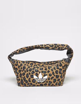 Сумка через плечо Adidas Originals с леопардовым принтом 141910270 | bronze strata/black