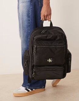 Рюкзак Calvin Klein черного цвета 143374771 | black/wild lime