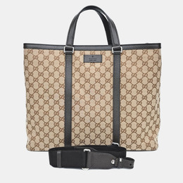 Gucci Beige Jacquard Tote and Shoulder Bag 1178910