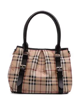 Burberry 2000-2017 Haymarket Check Coated Canvas satchel 31093414