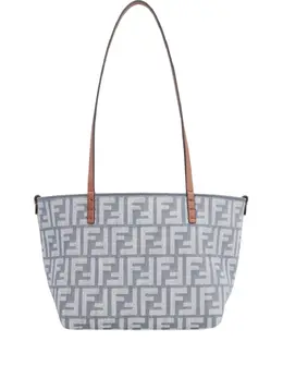 Fendi small Roll FF-logo leather-handle tote bag 31061009