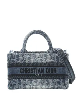 Christian Dior 2021-2025 Mini Denim Oblique Book Tote satchel 31084594